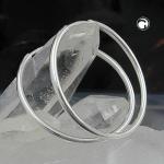 925 Silber Creole 25 mm mit Steckverschluss