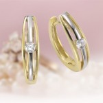 Wunderschöne Creolen mit Klappscharnier aus 333 Gelbgold 1,6 cm