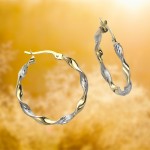 333 Gold Crerolen bicolor diamantiert 25 mm