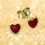 333 Gold Herz Ohrstecker 0,5 cm Zeeme for Kids