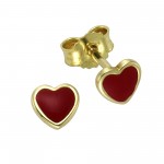 333 Gold Herz Ohrstecker 0,5 cm Zeeme for Kids