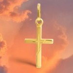 Schlichtes schönes 333 Goldkreuz 2,2 cm länge 8 Karat