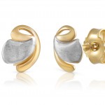333 Gold Ohrstecker in eleganter Form filigran ausgearbeitet