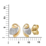 333 Gold Ohrstecker in eleganter Form filigran ausgearbeitet