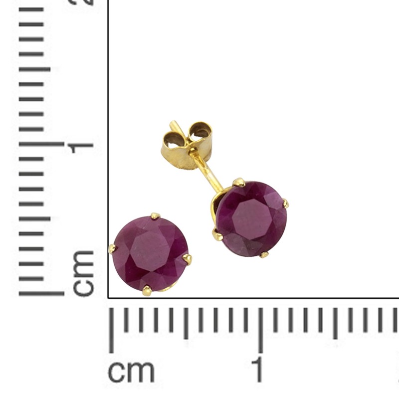 333 Gold Ohrstecker mit einem Rubinstein
