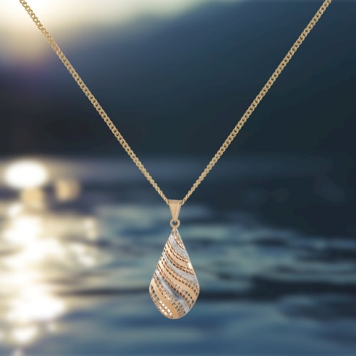 333 Goldkette mit Anhänger Fascination Ellen K. 45 cm länge