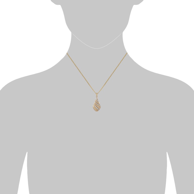 333 Goldkette mit Anhänger Fascination Ellen K. 45 cm länge