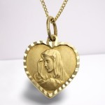 333 Goldkette mit heiliger Madonna 38 cm ZEEME for KIDS