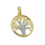 Baum des Lebens Anhänger 375 Gold 9 Karat 15 mm