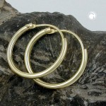 klassische 375 Gold Creole 15 mm 9 Karat