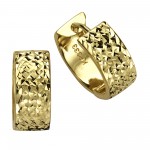 Sehr exklusive breite Creolen aus 333 Gelbgold 1,5 cm