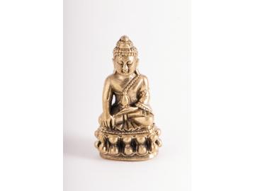 Shakyamuni Budda Statue aus Messing 27 cm
