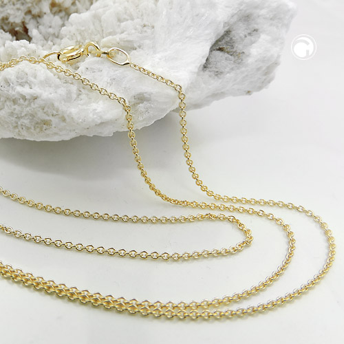 Ankerkette rund 375 Gold 38cm länge