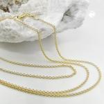 Ankerkette rund 375 Gold 38cm länge