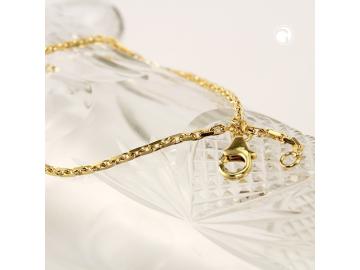 Schönes massives Damen Panzer-Armband 585 Gelbgold 14 Karat