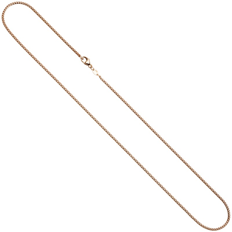 Moderne Bingokette aus 585 Rotgold 14 Karat 50 cm länge