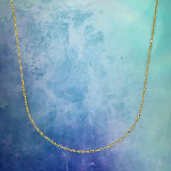 585 Goldcollier Singapurkette 45 cm länge