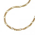 585 Goldkette, 14 Kt diamantiert 42 cm