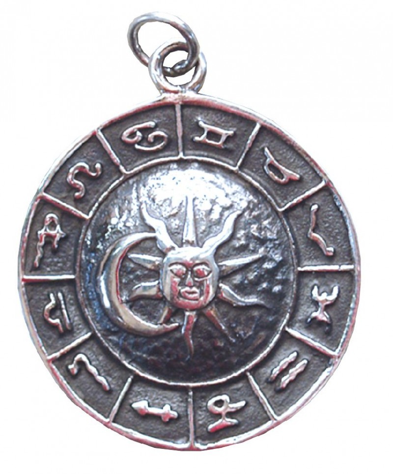 925 Silber Anhänger 12 Sternzeichen