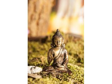 Amoghasiddhi Buddha Figur 8 cm Messing