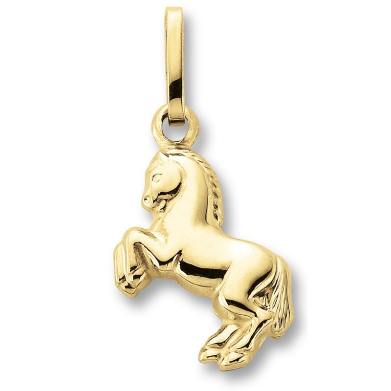 Anhänger Pferd aus 333 Gelbgold 1,9 cm länge 8 Karat