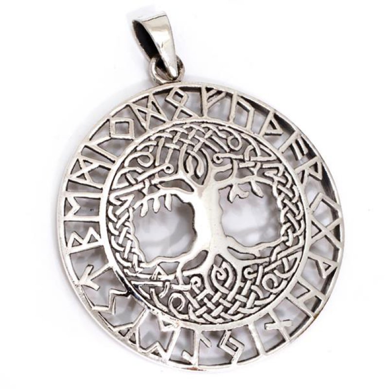 Runenanhänger Lebensbaum 925er Silber