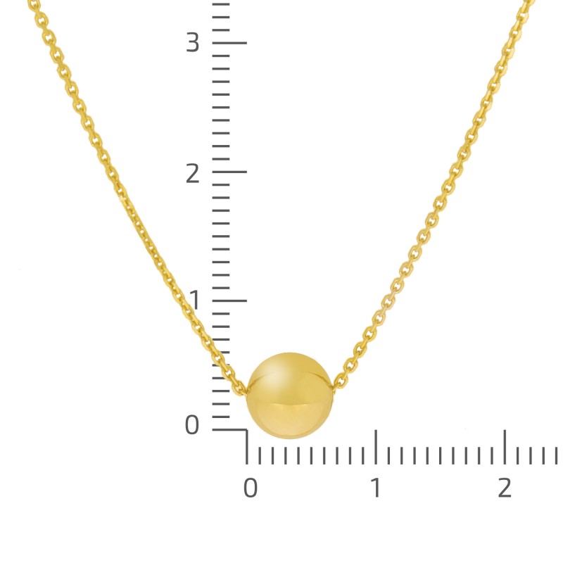 Collier mit wunderschöner Kugel 45 cm 375 Gold Fascination by Ellen K.