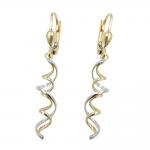 Ohrhänger Brisur 375 Gold 9 Karat spiralform
