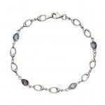 Funkelndes Amethyst Armband aus 375 Weißgold Fascination by Ellen K.