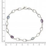 Funkelndes Amethyst Armband aus 375 Weißgold Fascination by Ellen K.