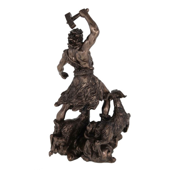 Figur von Thor dem ersten Sohn von Odin aus Polyresin bronziert