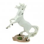 Einhorn Figur in Weiß aus Kunststein