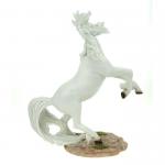 Einhorn Figur in Weiß aus Kunststein