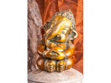 Ganesha als niedliches Baby aus Messing - 21 cm - 4 kg