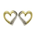 Herz Ohrstecker aus 333 Gold 0,5 cm ZeeME for KIDS