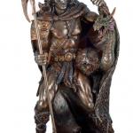 Nordischer Gott Loki aus Polyresin - bronziert