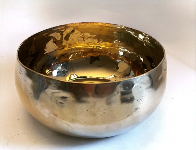 Klangschale Planetenschale Heilende Strahlen der Sonne 600-700 gr mit  Klöppel