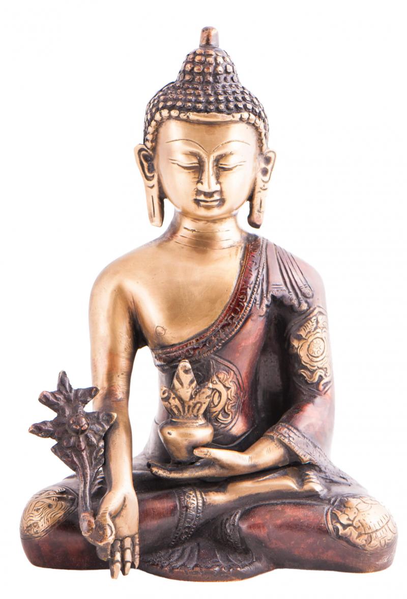 Medizin Buddha Messingfigur 19,5 cm