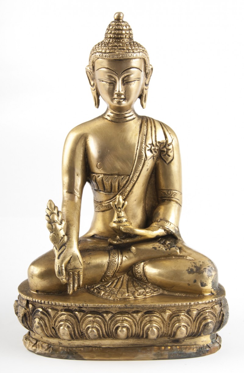 Medizin Buddha aus Messing 20 cm höhe