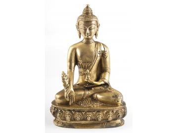 Medizin Buddha aus Messing 20 cm höhe