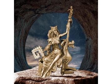 Nordische Göttin Frigga aus Polyresin viele schöne Details 27.5 cm