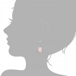 Wunderschöne Rosenquarz Ohrhänger 3,8 cm 925 Silber