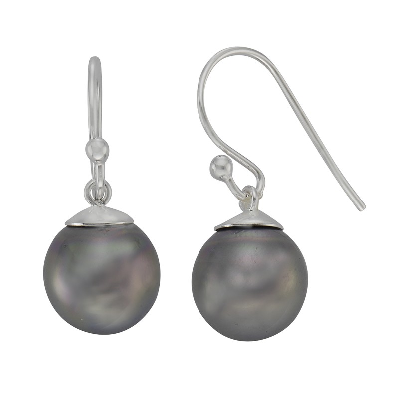 Ohrhänger mit Muschelkern Perle 925 Silber
