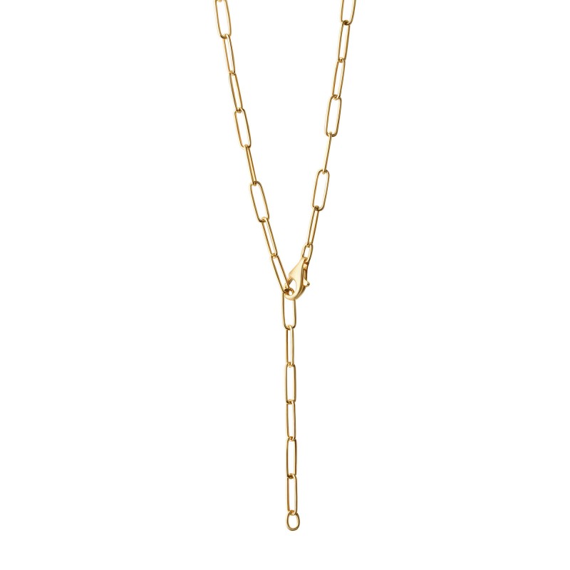 Trendige Kette Chunky Chain 45 cm aus Silber vergoldet