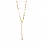 Trendige Kette Chunky Chain 45 cm aus Silber vergoldet