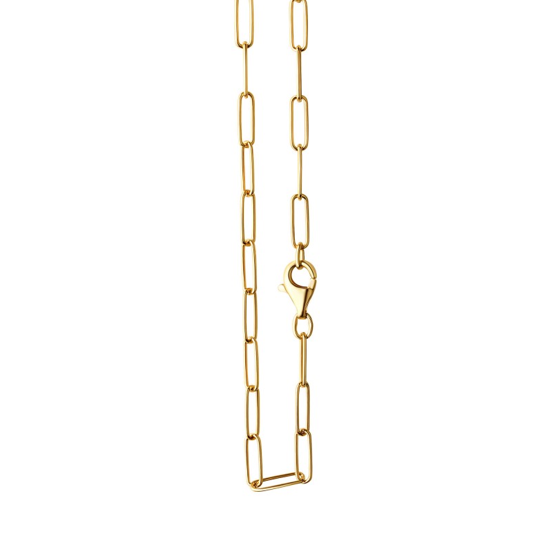 Trendige Kette Chunky Chain 45 cm aus Silber vergoldet