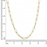 Trendige Kette Chunky Chain 45 cm aus Silber vergoldet