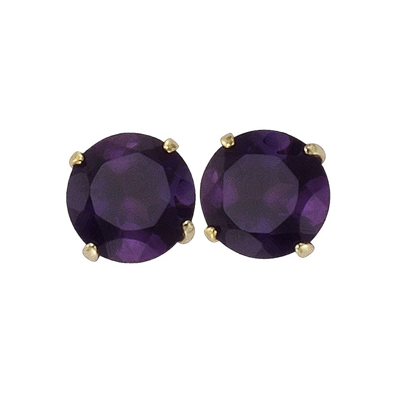Ohstecker 333 Gelbgold mit einem Amethyst Fascination by Ellen K.