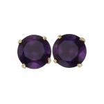 Ohstecker 333 Gelbgold mit einem Amethyst Fascination by Ellen K.