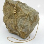 Panzerkette aus 375 Gelbgold 9 Karat 38cm Länge